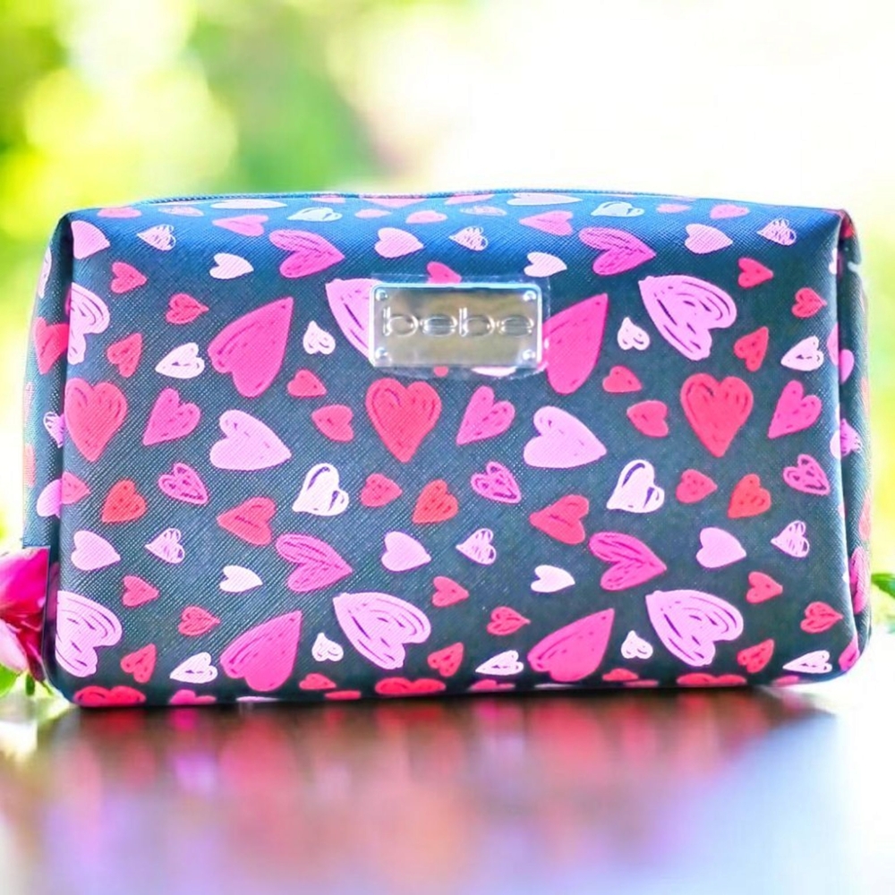 Bebe Hearts Cosmetic Bag